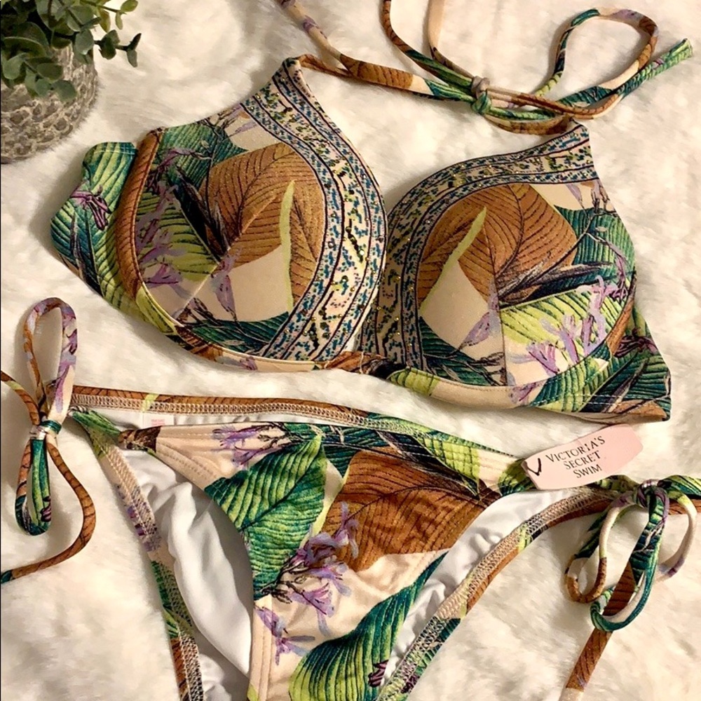 Victoria’s Secret palm Tree Bikini Set